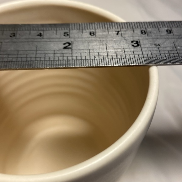 Ceramic tea mug - tent, flower and trees. Signed. - Picture 8 of 9